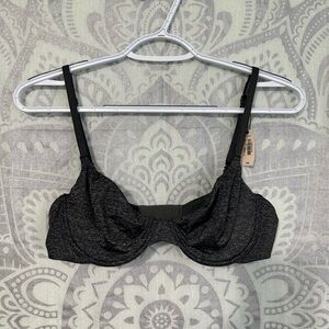 Nwt $48 2015 Victorias Secret Very Sexy Unlined Semi Demi Bra Black Grey 36B